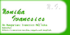 monika ivancsics business card